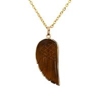 QYYZTQY 925 Sterling Silver Colorful Stone Wing Necklace For Women, Wing Necklaces - Natural Crystal Wings Necklace Pendant, Necklaces For Women Birthday Valentine Gifts