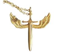 QYYZTQY 925 Sterling Silver Cross Wing Necklace For Women, 14K Gold Plated Vintage Wing Necklaces - Heart Shape Wings Necklace Pendant, Necklaces For Women Birthday Valentine Gifts