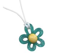 QYYZTQY 925 Sterling Silver Flower Choker For Women and Girls, Colorful Flower Pendant Necklace Neck Handmade Chain Charm Women Pendulum Beautiful Neck Jewelry, Flower Choker Necklace For Woman