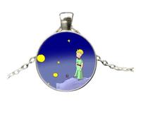 QYYZTQY 925 Sterling Silver Fox Necklace For Women and Men, Fox Under The Moon Necklace Glass Dome Necklace, Fox Girl Gold Initial Necklace, Fox Jewelry For Women, Therian Jewelry