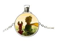 QYYZTQY 925 Sterling Silver Fox Necklace For Women and Men, Fox Under The Moon Necklace Glass Dome Necklace, Fox Girl Gold Initial Necklace, Fox Jewelry For Women, Therian Jewelry