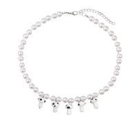 QYYZTQY 925 Sterling Silver Mushroom Necklace For Women, Bohemia Multicolor Mixed Beads Necklace Cute Cartoon Mushroom Seed Beaded Necklace Sweet Jewelry, Mushroom Choker