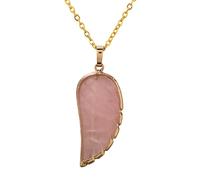 QYYZTQY 925 Sterling Silver Natural Stone Wing Necklace For Women, Wing Necklaces - Healing Reiki Wings Necklace Pendant, Necklaces For Women Birthday Valentine Gifts