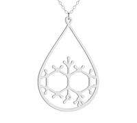 QYYZTQY 925 Sterling Silver Serotonin Necklace For Women and Men, Dopamine Molecule Necklaces Chemical Formula Necklace, Biochemistry Biochem Pendant Serotonin Dopamine Caffeine