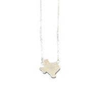 QYYZTQY 925 Sterling Silver Western Cowgirl Druzy Necklace For Women, Geometric Texas Shape Stone Necklace - Resin Druzy Jewelry Necklace, Light Blue Necklace For Valentine Birthday Gifts
