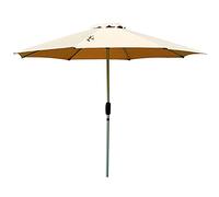 QYYZTQY 9ft Outdoor Patio Umbrella Garden Parasol Round Table Waterproof Windproof UV-Proof for Terrace,Courtyard,Market,Wine Red/Dark Green/Khaki/White (Khaki)