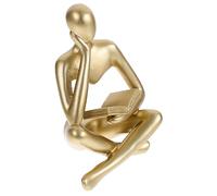 QYYZTQY Abstract Figure Statue Reader Statues Abstract Sculpture Statue Reader Sculpture Abstract Decoration Reading Woman Figure Body Resin Desk Card Reader Office