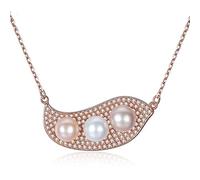 QYYZTQY Accessorie Necklace for Women Cardamom Mixed Color Pearl Rose Trendy Minimalist Women's Pendant Necklaces Unique Dainty Korean