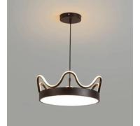 QYYZTQY Acrylic 3000K Warm White Hanging Fixture, Crown Shape Pendant Light Fitting, Chandelier