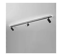 QYYZTQY Adjustable Ceiling Spotlights LED Fixed Track Lighting Kit, 3 Black Ceiling Mount Spot Light Fixtures, Directional Spotlight for Kitchen Gallery Hallway (Color : Warm Light)