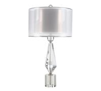 QYYZTQY American Bedroom Bedroom Study Room Desk Lamp Creative Luxury Crystal Fabric Desk Light Living Room Sofa Side Office Counter Table Lamp Clubhouse Hotel Front Desk Decoration Lighting Fixture