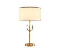 QYYZTQY American Creative Shape Metal Fabric Desk Lamp Bedroom Bedside Living Room Counter Desk Light Study Office Pantry Table Lamp Villa Farmhouse B&B Lighting Fixture
