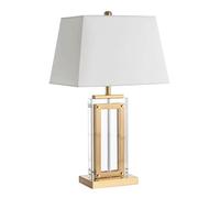 QYYZTQY American Fabric Crystal Desk Light Home Sample Room Living Room Bedroom Desk Lamp For Study Room Writing Desk Tea House Table Lamp B&B Hotel Front Desk Rest Area Decoration Lighting Fixture