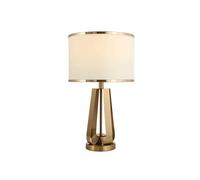 QYYZTQY American Metal Fabric Desk Light High-End Luxury Desk Lamp Living Room Study Desk Lamp Restaurant Coffee Shop Bar Cashier Decoration Lighting Fixture TV Wall Bedroom Writing Desk Table Lamp