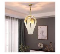 QYYZTQY American Postmodern Light Luxury Tassel Crystal Chandelier Dining Room Bedroom Lamp Creative Led Lighting Home Decor