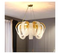 QYYZTQY American Postmodern Light Luxury Tassel Crystal Chandelier Dining Room Bedroom Lamp Creative Led Lighting Home Decor