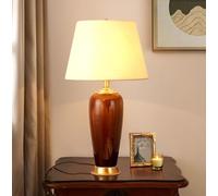 QYYZTQY American Style Ceramics Table Lamps Decorative Bedside Lamp Table Lamp Bedroom Table Lamp E27 Living Room Hotel 36 * 61CM
