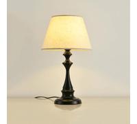 QYYZTQY American Vintage Desk Light Handmade Fabric Iron Desk Lamp For Living Room Counter Desk Table Lamp Tea House Coffee Shop Villa Loft Clubhouse Decoration Lighting Fixture