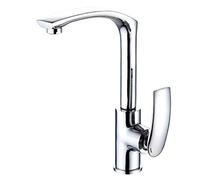 QYYZTQY Antique European Copper Kitchen Faucet Hot Cold Rotatable Tap for Vegetable Basin - Vintage Style Sink Fixture (Argento)