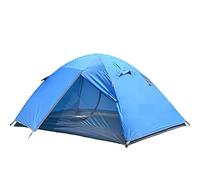 QYYZTQY Backpacking Double Layer Camping Tents Waterproof Breathable Lightweight Portable Travel Tent, Blue