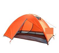 QYYZTQY Backpacking Tents for Couple Family Hiking Camping Aluminum Pole Waterproof Tent, Orange