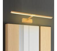 QYYZTQY Bathroom Mirror Light Indoor Lamp with Extendable Arm Waterproof Wall Aluminium Acrylic for Bedroom Living Room Corridor (Gold-Warm Light,50cm)