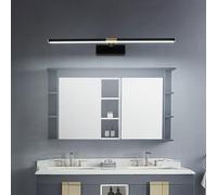 QYYZTQY Bathroom Mirror Light Indoor Lamp with Extendable Arm Waterproof Wall Aluminium Acrylic for Bedroom Living Room Corridor (Gold-Warm Light,50cm)