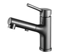 QYYZTQY Bathroom with Pull out Spray Dual Mode Hot and Cold Water taps 360°rotatable Sink Single Handle Mixer Faucet Lavatory Vanity Basin faucets,Brushed