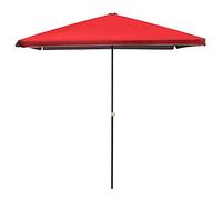 QYYZTQY Beach Garden Outdoor Parasol, 220cm Sun Protection Waterproof Rectangle Umbrella Removable, for Patio Pool Umbrellas Good (Red B)
