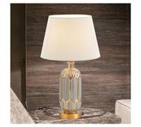 QYYZTQY Bed Lamp Bedside Table Lamp Living Room Study Decoration Table Lamp Retro Bedroom Ceramic Bedside Lamp Living Room Lamp(B)