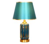QYYZTQY Bed Lamp Ceramic Table Lamp Home Living Room Light Luxury Bedroom Bedside Lamp Nordic Fashion Table Lamp Living Room Lamp(D)