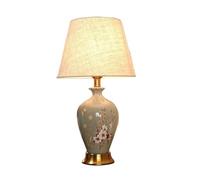 QYYZTQY Bed Lamp Ceramic Table Lamp Living Room Bedroom Bedside Counter Lamp Hotel Room Decoration Table Lamp Living Room Lamp(C)
