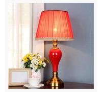 QYYZTQY Bed Lamp Ceramic Table Lamp, Stylish and Bedroom Bedside Lamp, Living Room Retro Decorative Table Lamp Living Room Lamp(A)