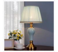 QYYZTQY Bed Lamp Ceramic Table Lamp, Stylish and Bedroom Bedside Lamp, Living Room Retro Decorative Table Lamp Living Room Lamp(B)