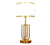 QYYZTQY Bed Lamp Light Luxury Table Lamp Hotel Bedroom Bedside Lamp Fashionable Golden Touch Table Lamp Living Room Lamp(B)