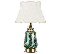 QYYZTQY Bed Lamp Living Room Bedroom Study Bedside Lamp European Light Luxury Ceramic Table Lamp Study Decoration Reading Lamp Living Room Lamp(B)