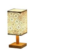 QYYZTQY Bed Lamp New Chinese Style Table Lamp Bedroom Bedside Retro Nostalgic Warm Remote Control Night Light Living Room Lamp(B)