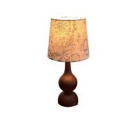 QYYZTQY Bed Lamp Nordic Retro Atmosphere Table Lamp Living Room Solid Wood Bedroom Bedside Lamp Study Desk Reading Lamp Living Room Lamp(A)