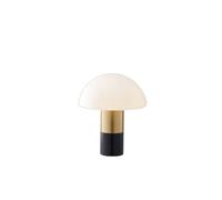 QYYZTQY Bed Lamp Stylish and Personalized Mushroom Shape Bedroom Table Lamp, Beautiful and Decoration, White Glass Table Lamp for Study Room Living Room Lamp(C)