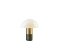 QYYZTQY Bed Lamp Stylish and Personalized Mushroom Shape Bedroom Table Lamp, Beautiful and Decoration, White Glass Table Lamp for Study Room Living Room Lamp(B)