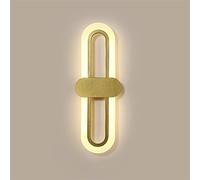 QYYZTQY Bedroom Bedside Minimalist Living Room Background Wall Led Three-Color Light-Changing Wall Lamp Aisle Balcony Lamp, Wall Sconces (Color : B, Size : Nature(3500-5500K))