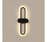 QYYZTQY Bedroom Bedside Minimalist Living Room Background Wall Led Three-Color Light-Changing Wall Lamp Aisle Balcony Lamp, Wall Sconces (Color : A, Size : Cool(5500-7000K))