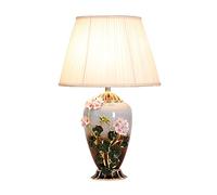 QYYZTQY Bedside Lamp 24.4 Inch Classical Enamel Color Craft Bedside Lamp Indoor Ceramic Decorative Table Lamp Living Room Office Desk Lamp Table Lamp