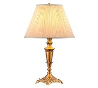 QYYZTQY Bedside Table Lamp New Chinese Style Copper Table Lamp Bedroom Bedside Lamp Living Room Decoration Retro Table Lamps Office Study Decor Desk Lamp Bedside Lamps