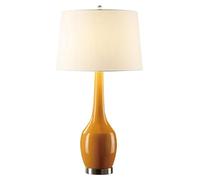 QYYZTQY Bedside Table Lamp Table Lamp Ceramic Fabric Lampshade Bedside Lamp Nightstand Lamp for Living Room Bedroom Nightstand Lamp for Bedroom(Blue,Push Button Switch)