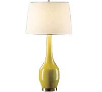 QYYZTQY Bedside Table Lamp Table Lamp Ceramic Fabric Lampshade Bedside Lamp Nightstand Lamp for Living Room Bedroom Nightstand Lamp for Bedroom(Blue,Push Button Switch)