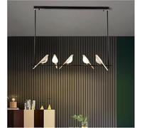 QYYZTQY Bird Long Iron Pendant Lamp Neutral Living Dining Room Bar Cafe Bedroom Sofa Background Light, Chandelier