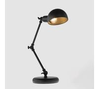 QYYZTQY Black Desk Lamp Retro Desk Reading Lamp Adjustable Gooseneck Architect Table Lamp, Swing Arm Desk Lights Bedside Night Stand Lamps for Bedroom End Table Study Room Office