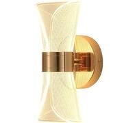 QYYZTQY Black Linear Gold Dimmable LED Mounted Lamp Up Down Lighting for Living Room Bedroom Hallway Office Indoor Wall Light(Black)