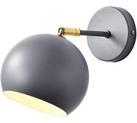 QYYZTQY Black Reading Wall Light, Wall Lamp for Bedroom with Wrought Iron Lamp Shade, Indoor Globe Wall, Adjustable Hanging Bedside Wall Lamps, Lighting Fixture for Hallway Basement Farmhouse (